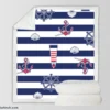 Nautical Heritage Nautical Design Sherpa Fleece Blanket