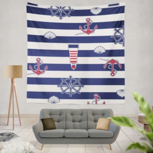 Nautical Heritage Nautical Design Wall Tapestry