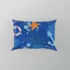 Nautical Pattern Anchor Starfish Shells Pillow Case