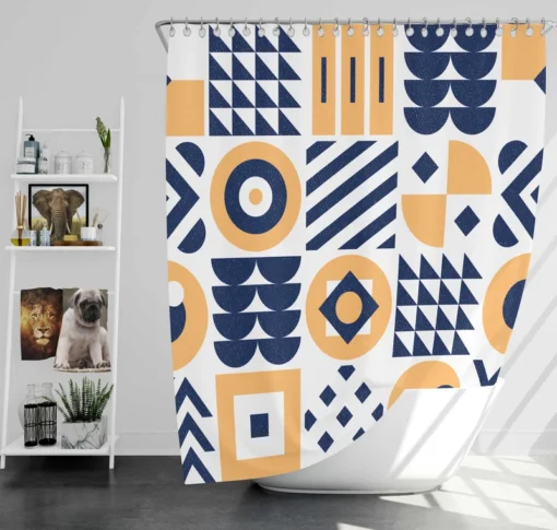 Neo Modernism Artwork Shower Curtain