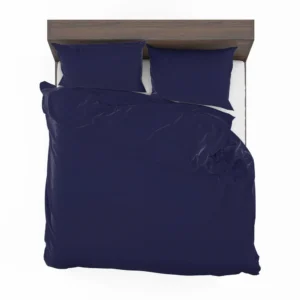 Night Blue Solid Color Bedding Set 2