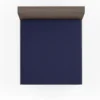 Night Blue Solid Color Fitted Sheet