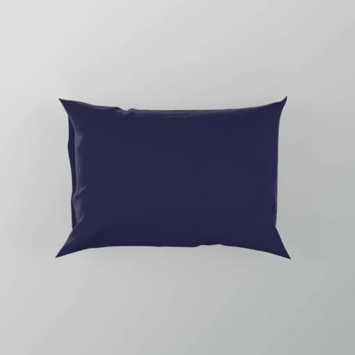 Night Blue Solid Color Pillow Case