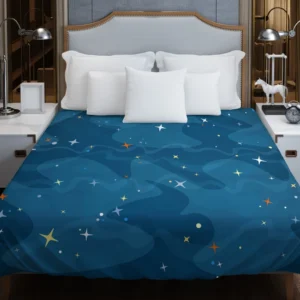 Night Sky With Little Stars Duvet Cover