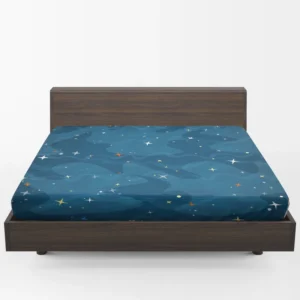 Night Sky With Little Stars Fitted Sheet 1