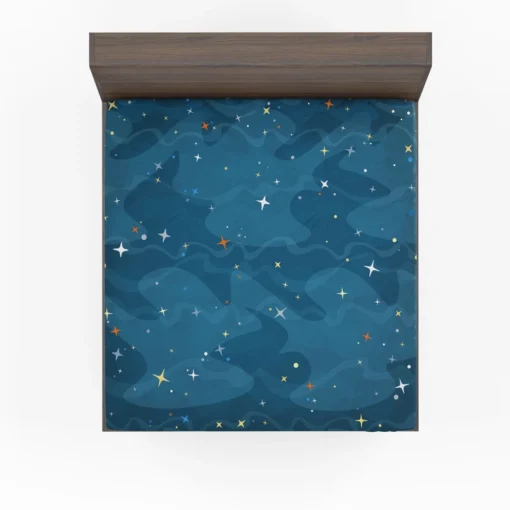 Night Sky With Little Stars Fitted Sheet