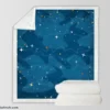 Night Sky With Little Stars Sherpa Fleece Blanket