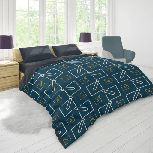 Notepad Pencil Minimalist Duvet Cover 1