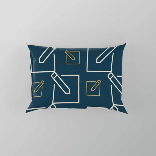 Notepad Pencil Minimalist Pillow Case