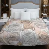 Nude Roses Drawing Duvet Cover