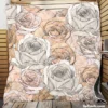 Nude Roses Drawing Quilt Blanket