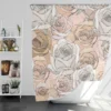 Nude Roses Drawing Shower Curtain