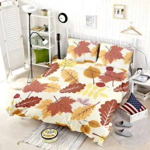 Oak & Maple Leaves Pattern Bedding Set