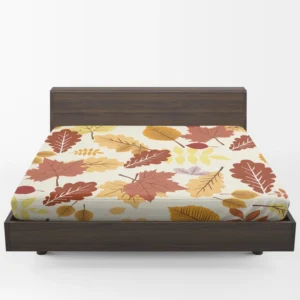 Oak & Maple Leaves Pattern Fitted Sheet 1