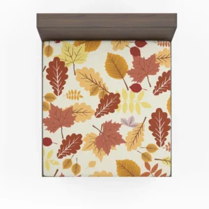 Oak & Maple Leaves Pattern Fitted Sheet