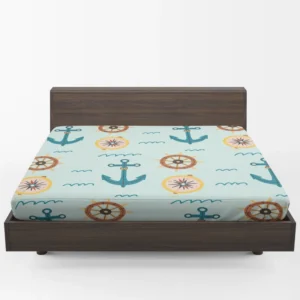 Ocean Navigation Symbols Nautical Fitted Sheet 1