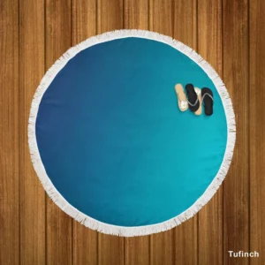 Ocean Twilight Gradient Round Beach Towel