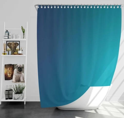 Ocean Twilight Gradient Shower Curtain