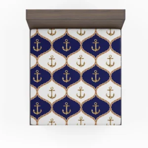 Ogee Pattern Metallic Anchor Fitted Sheet