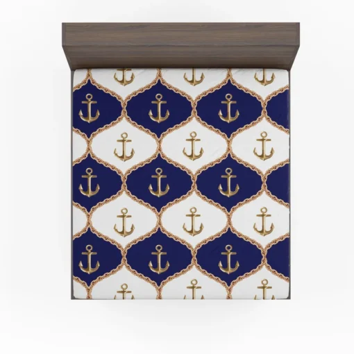 Ogee Pattern Metallic Anchor Fitted Sheet