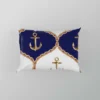 Ogee Pattern Metallic Anchor Pillow Case