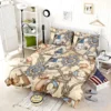 Old Fashioned Nautical Pattern Bedding Set