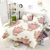 Old Fashioned Rose Flower Texture Bedding Set