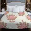 Old Fashioned Rose Flower Texture Duvet Cover