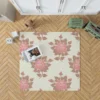 Old Fashioned Rose Flower Texture Rug