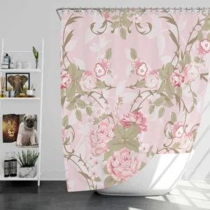 Old French Roses Shower Curtain