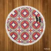 Old Indian Ethnic Round Beach Towel