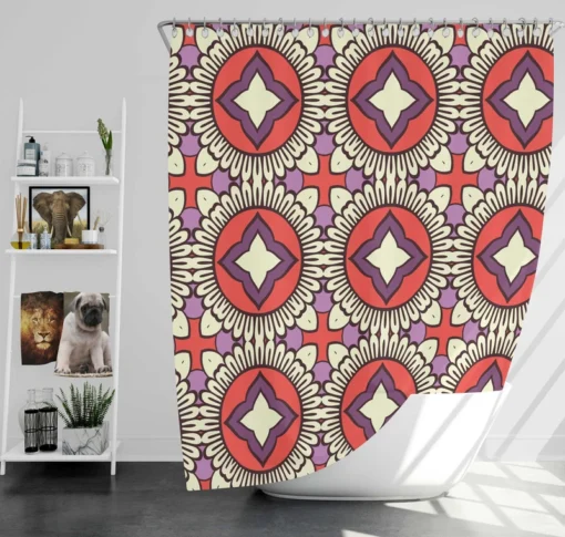 Old Indian Ethnic Shower Curtain