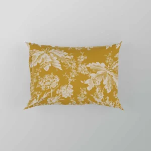 Old Toile Flower Pattern Pillow Case