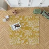 Old Toile Flower Pattern Rug