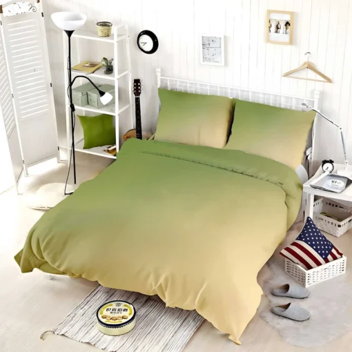 Olive Green Gradient Bedding Set