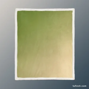 Olive Green Gradient Sherpa Fleece Blanket 1