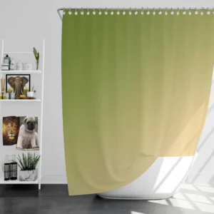 Olive Green Gradient Shower Curtain