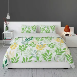 Olive Leaves Pattern Bedding Set 1