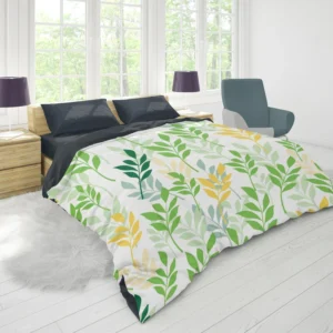 Olive Leaves Pattern Duvet Cover 1