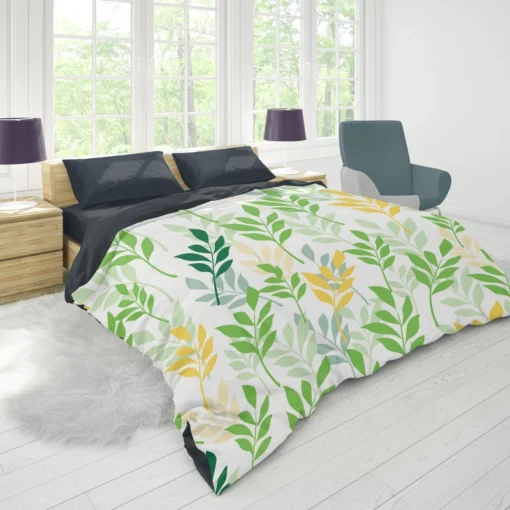 Olive Leaves Pattern Duvet Cover 1