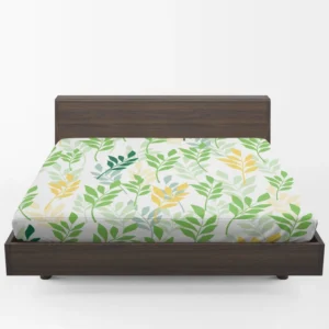 Olive Leaves Pattern Fitted Sheet 1