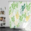 Olive Leaves Pattern Shower Curtain