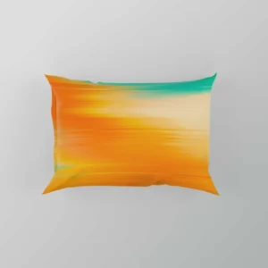 Orange And Green Gradient Abstract Pillow Case