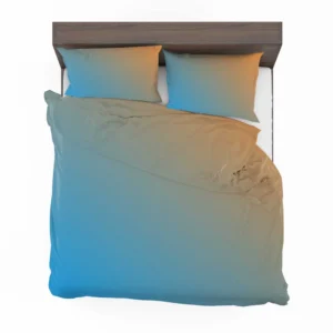 Orange Blue Gradient Linear Bedding Set 2