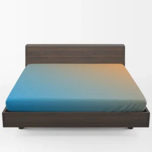 Orange Blue Gradient Linear Fitted Sheet 1