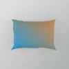 Orange Blue Gradient Linear Pillow Case