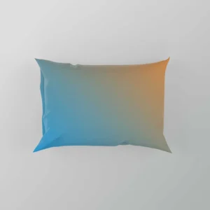 Orange Blue Gradient Linear Pillow Case