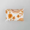 Orange Color Flowers Paisley Design Pillow Case