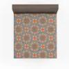 Orange Colored Morocco Pattern Fitted Sheet