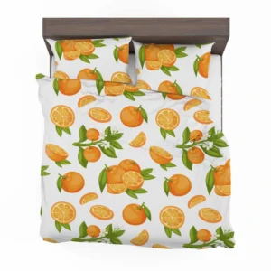 Orange Fruit And Sliced Bedding Set 2